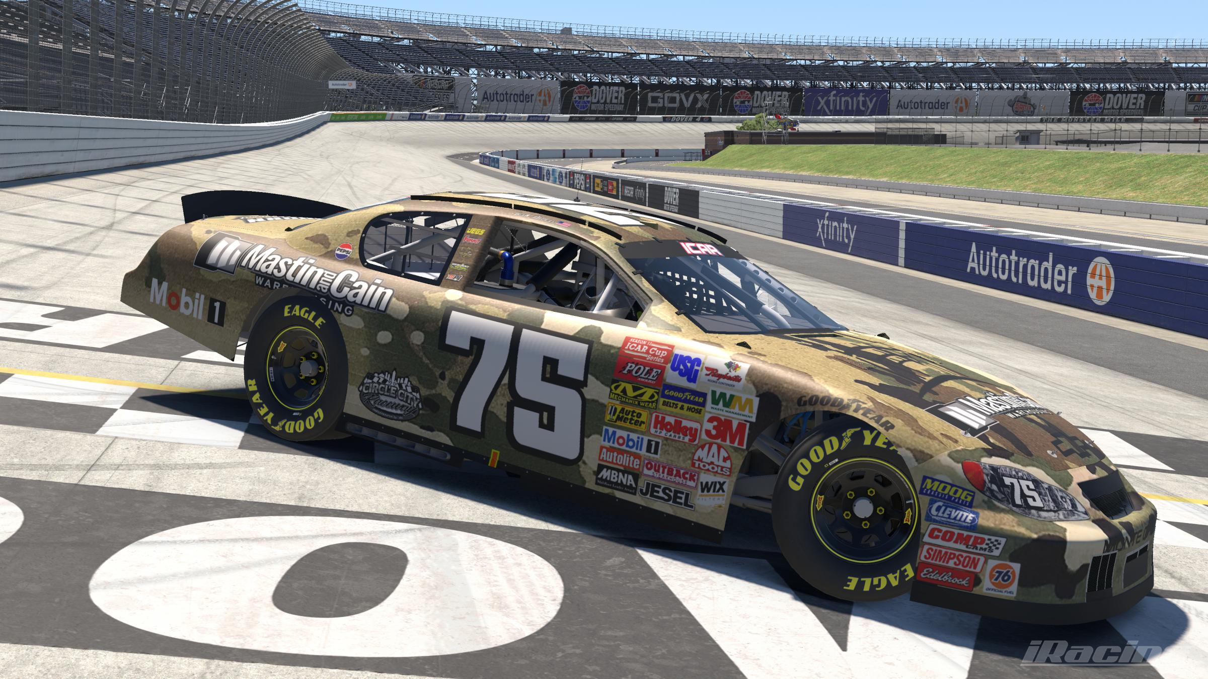 Preview of Josh Divers #75 ICAR Mastin and Cain Warehousing Dover Patriotic Scheme by Kendrick Hom