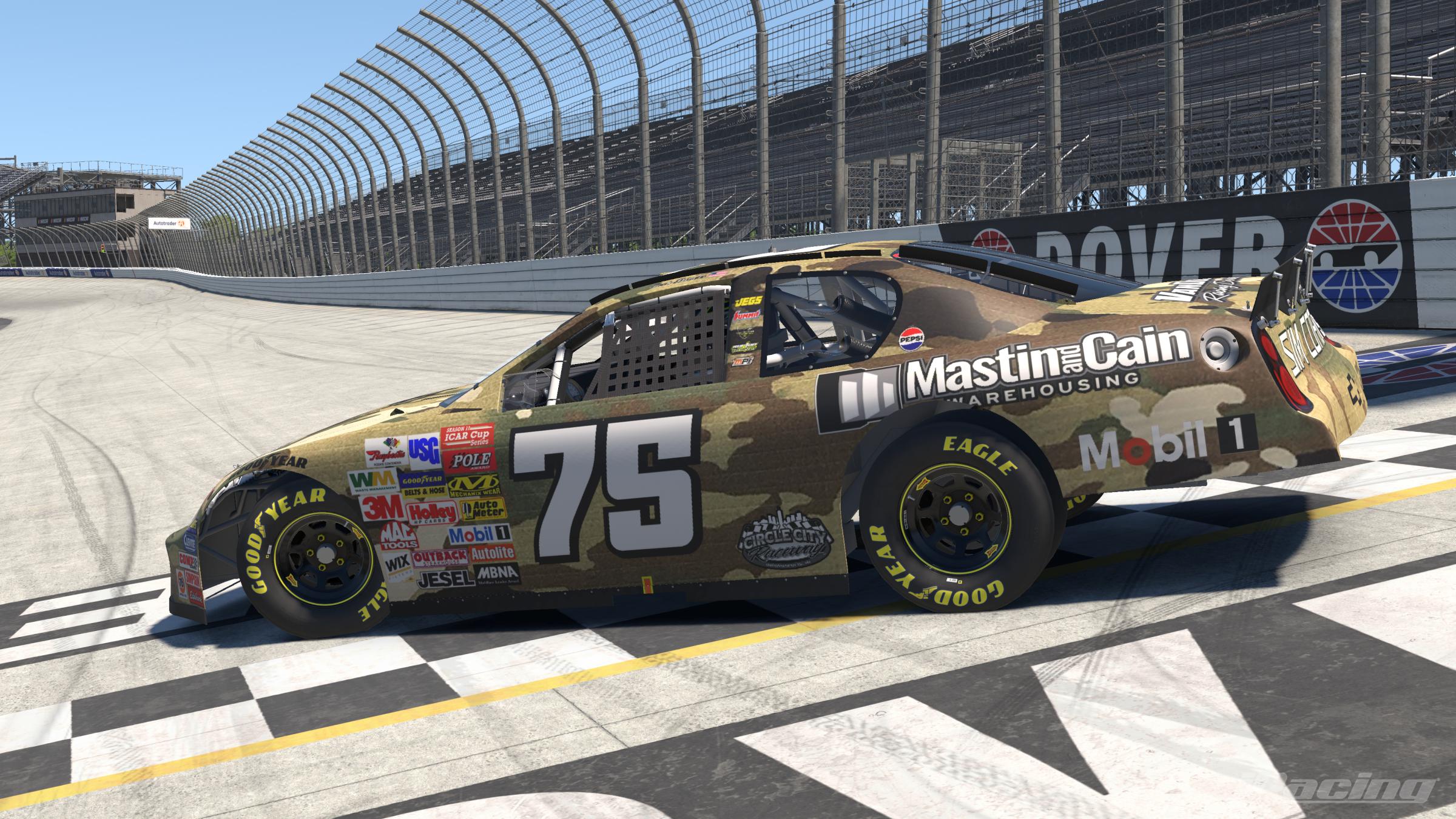 Preview of Josh Divers #75 ICAR Mastin and Cain Warehousing Dover Patriotic Scheme by Kendrick Hom