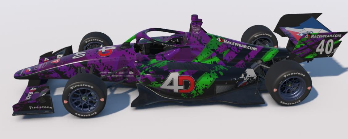 Preview of 4D Indy NXT IL 15 Purple Green by Jim H.