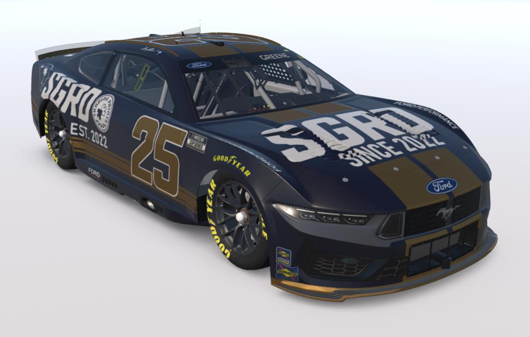 Preview of SGRD Blue and Gold Ford Mustang (Sim Stamped) by Samuel Greene