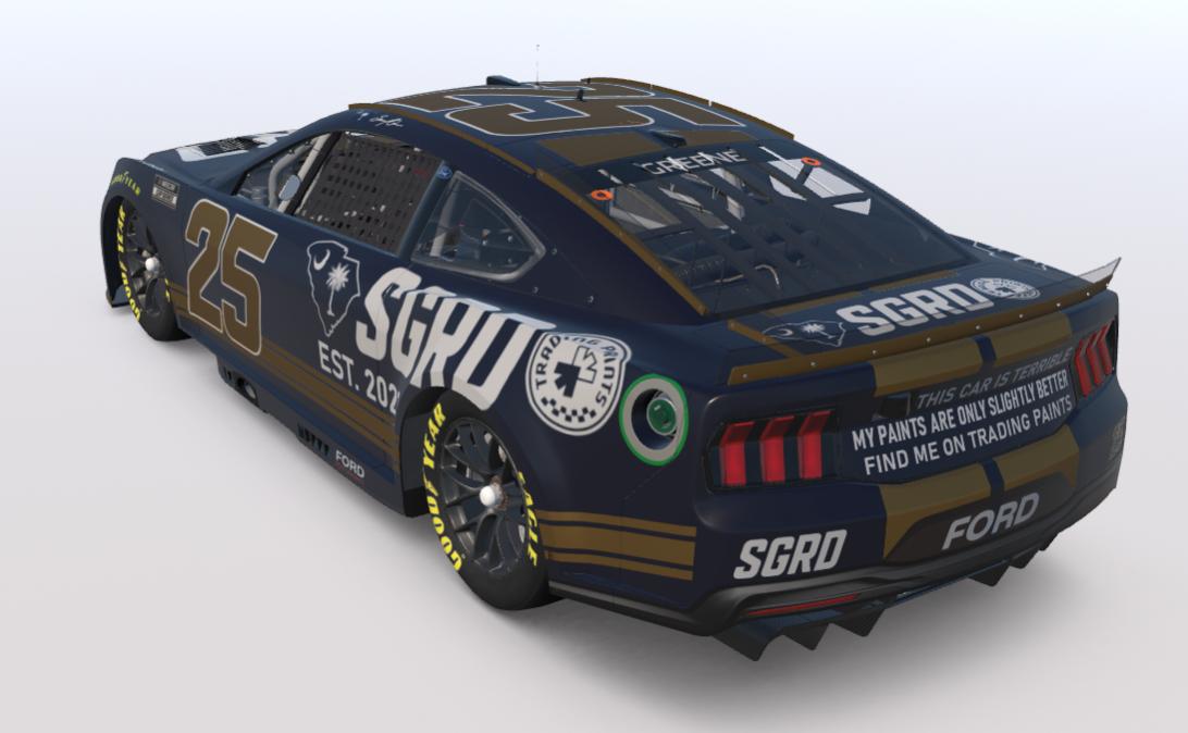 Preview of SGRD Blue and Gold Ford Mustang (Sim Stamped) by Samuel Greene