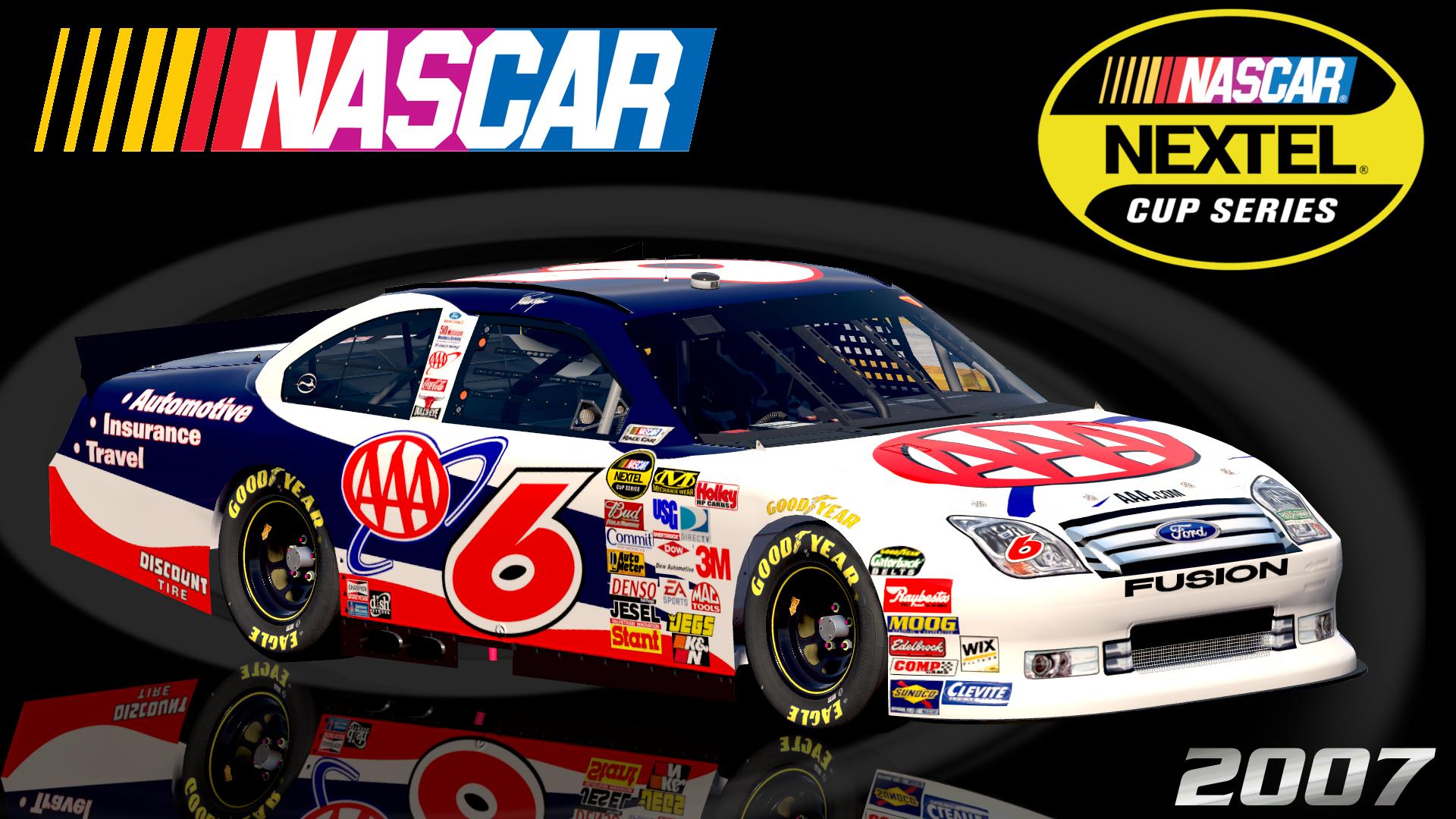 Preview of #6 David Ragan 2007 AAA Ford Fusion COT Sim Stamped Number by Christian Budd