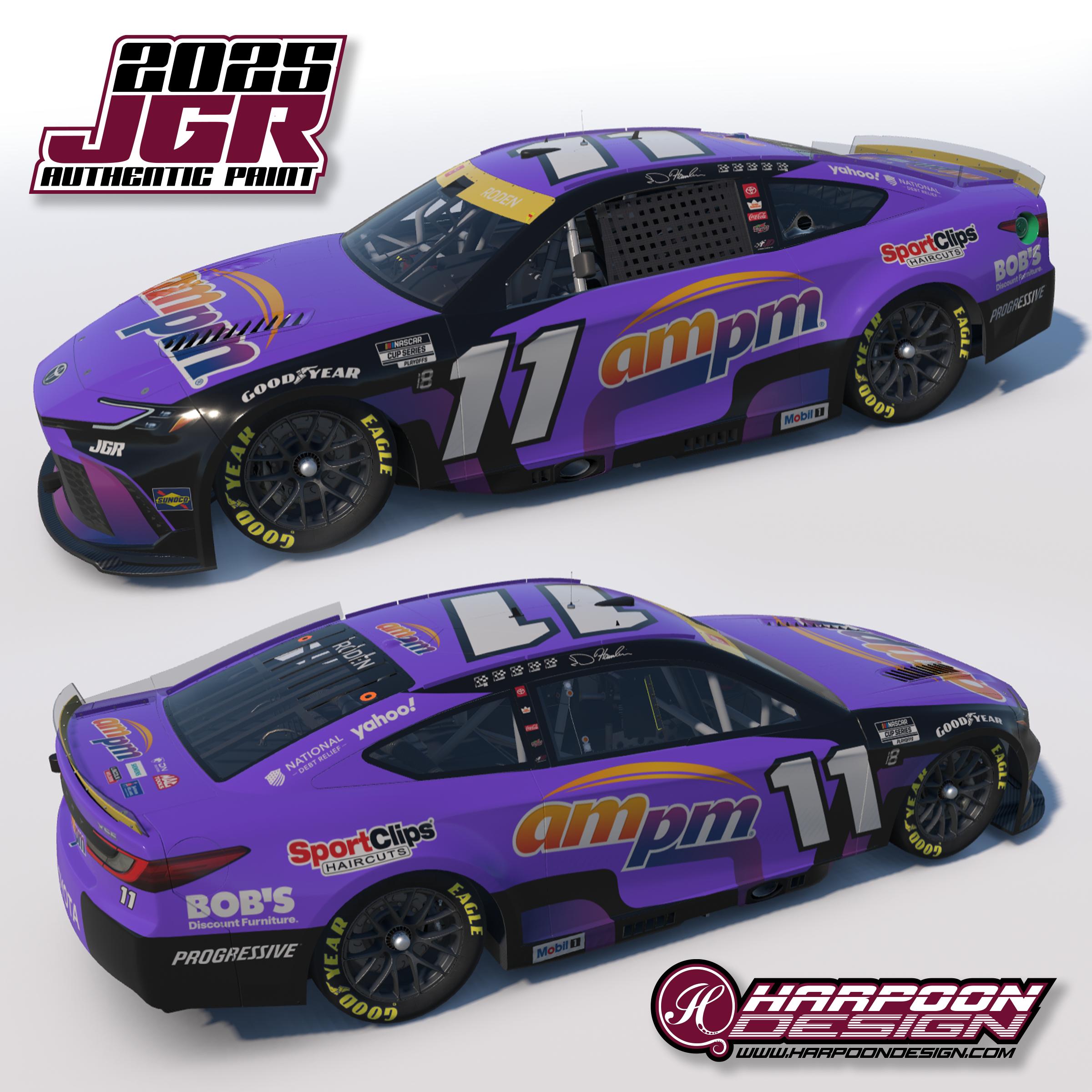 Preview of 2025 Denny Hamlin AM PM Playoff Camry by Brantley Roden