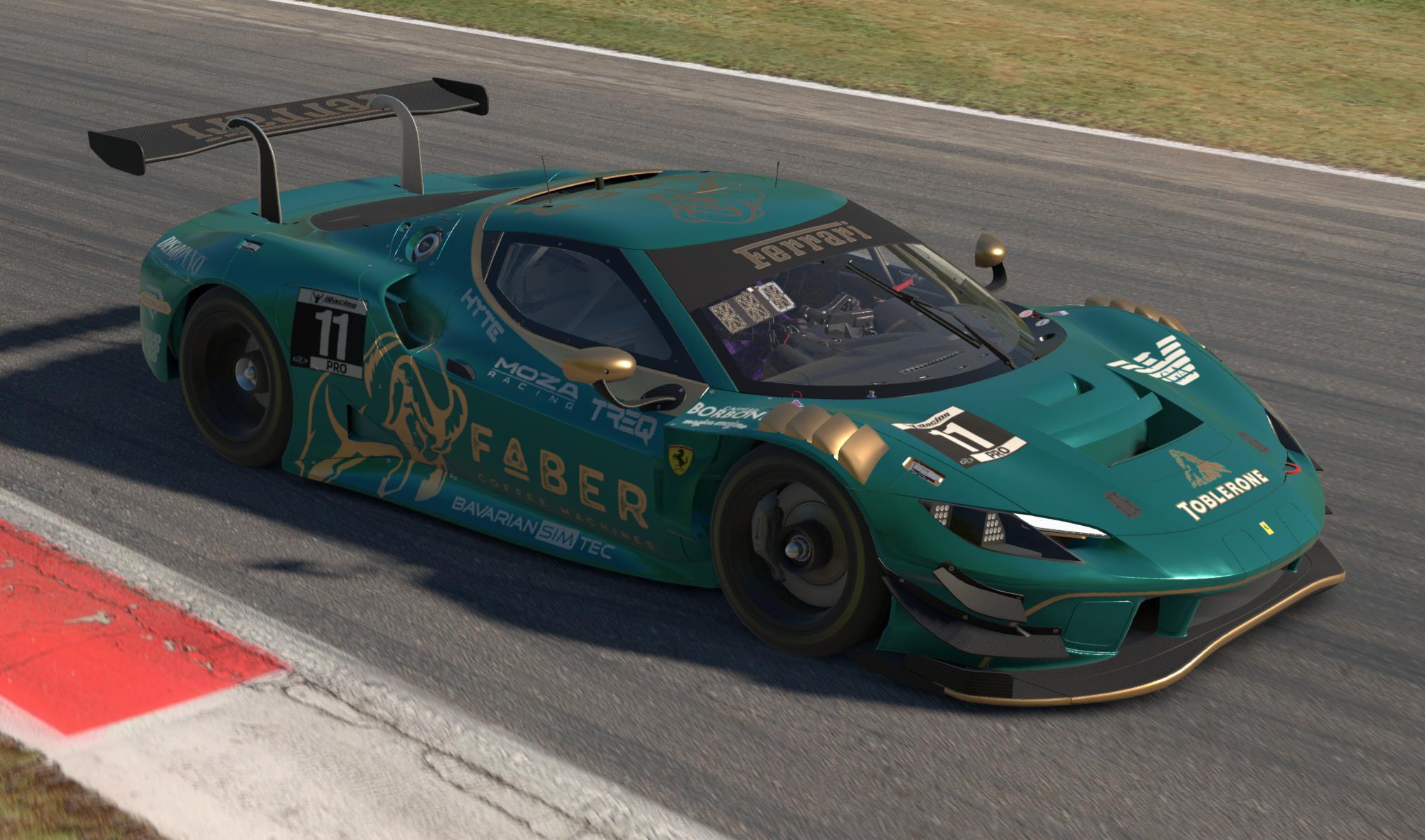 Preview of Ferrari 296 GT3 - Faber Coffee Machines (British Green) by Dennis Van Der Meeren
