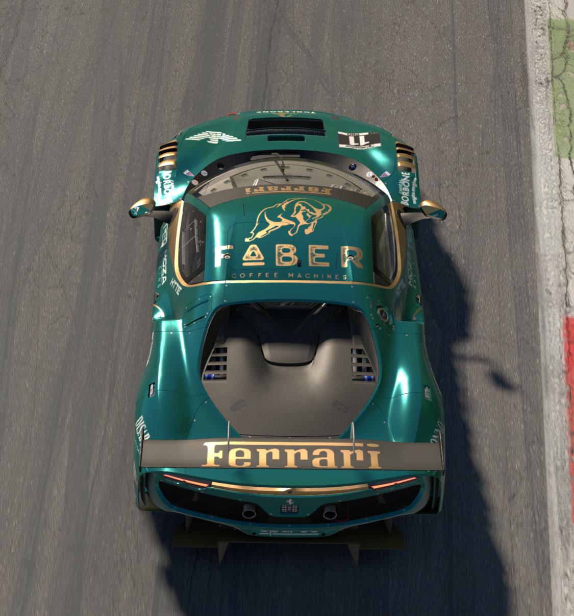 Preview of Ferrari 296 GT3 - Faber Coffee Machines (British Green) by Dennis Van Der Meeren
