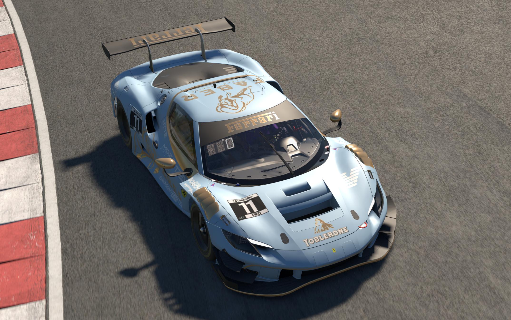 Preview of Ferrari 296 GT3 - Faber Coffee Machines (Baby Blue) by Dennis Van Der Meeren