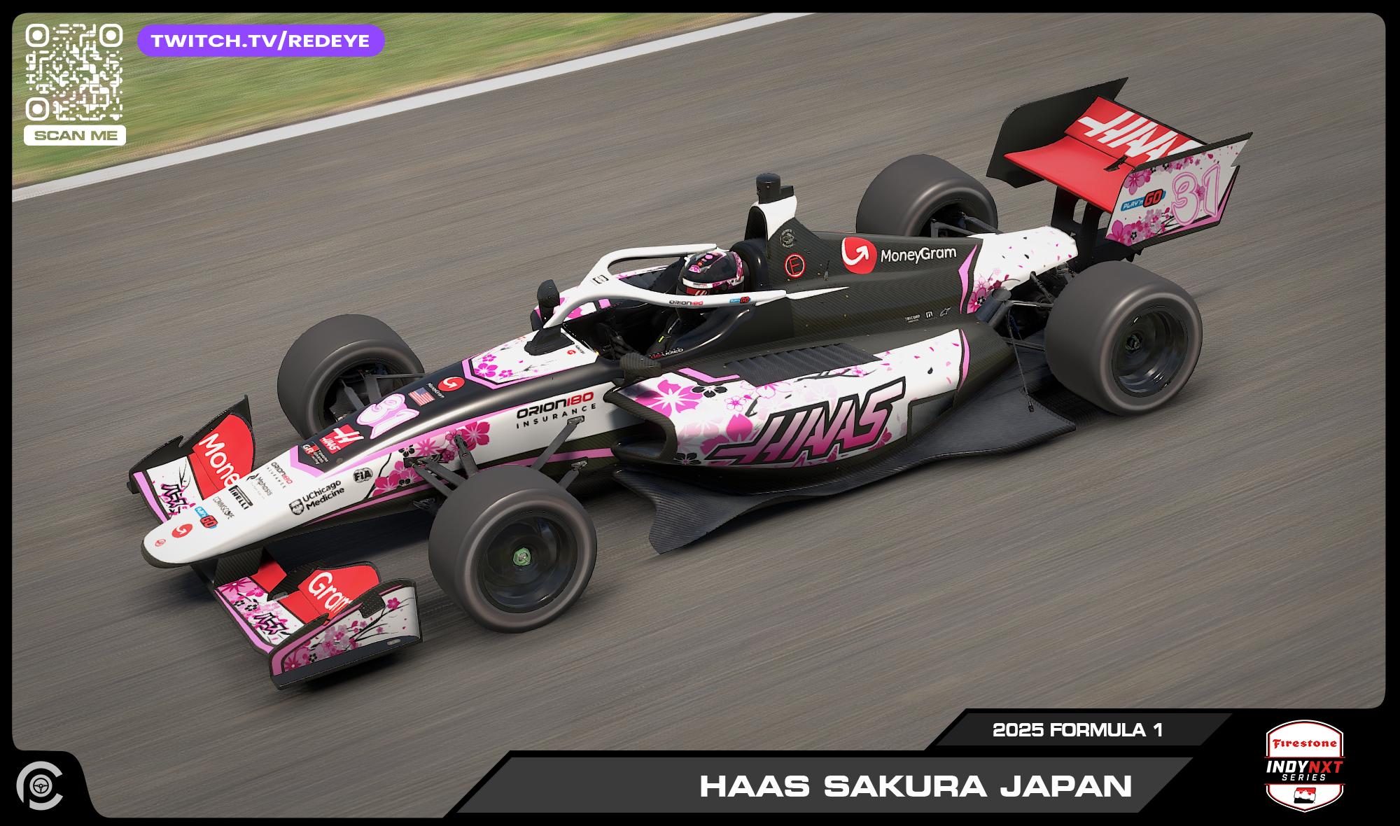Preview of 2025 Haas Sakura Japanese GP Special Livery for IL15 by Paul R Chaloner