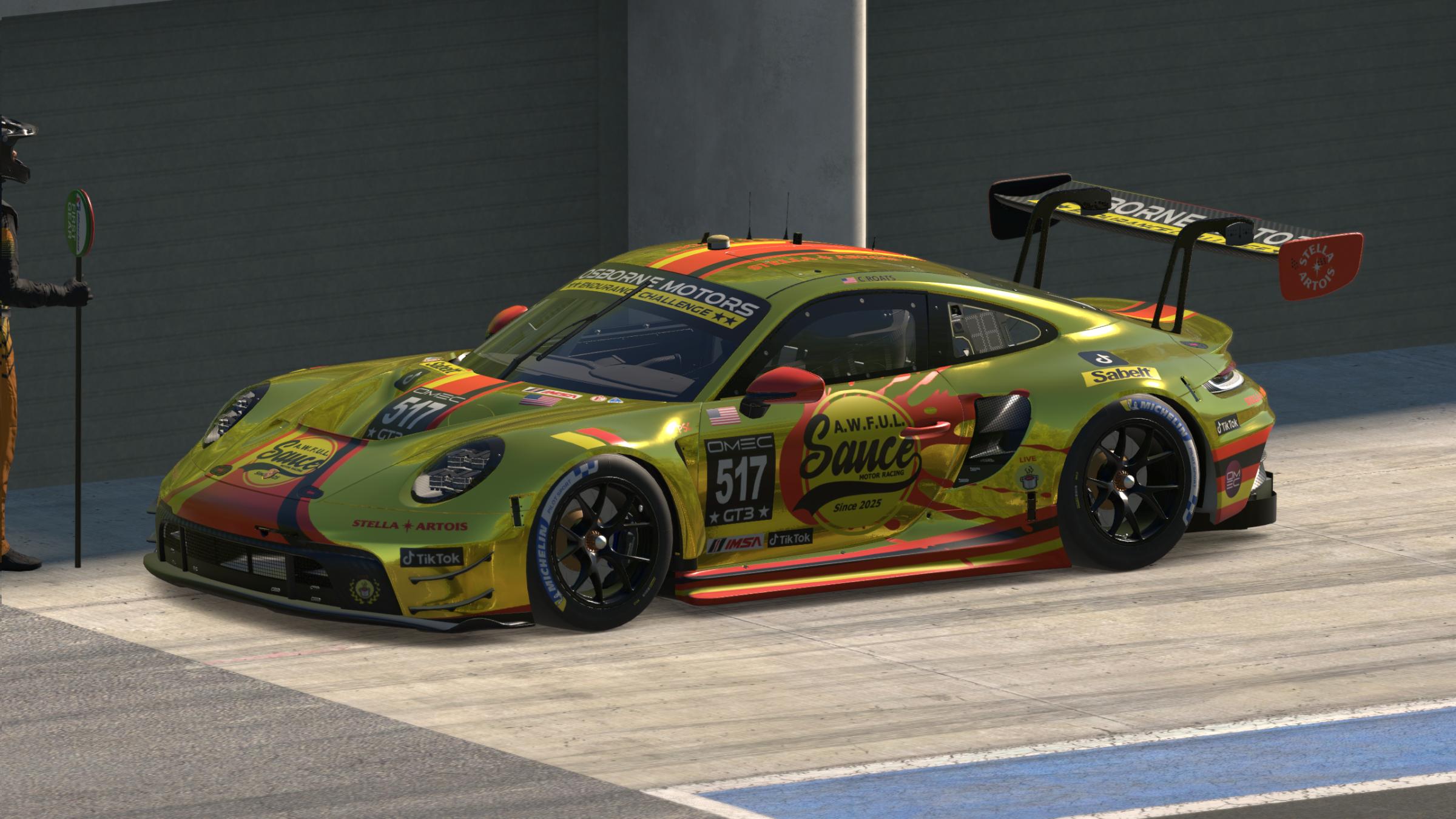 Preview of ASMR Porsche 992 GT3 "Hot Honey" v1.0 by Patrick Cantrell