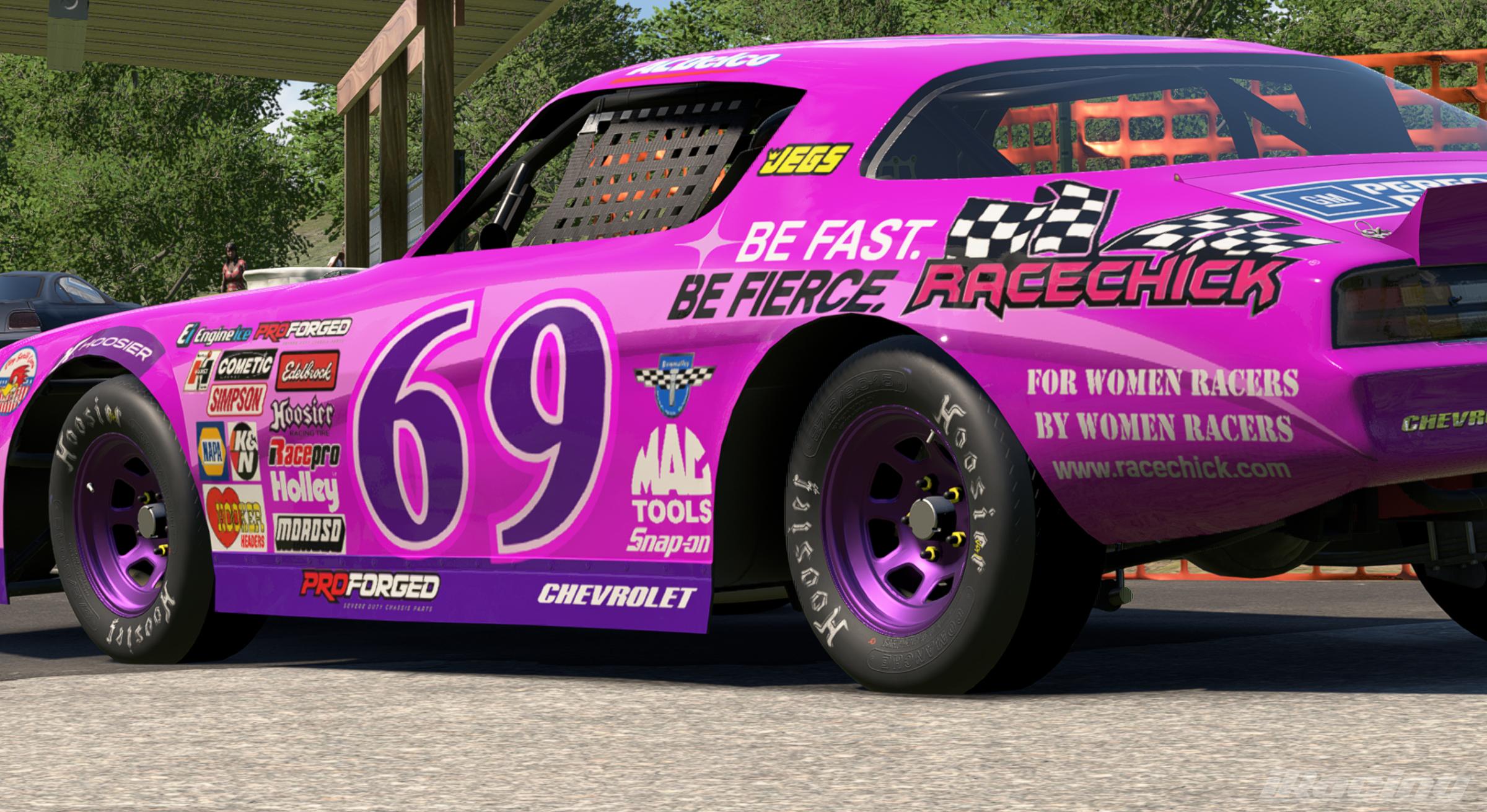 Preview of RACE CHICK Chevy Camaro by Robert H.