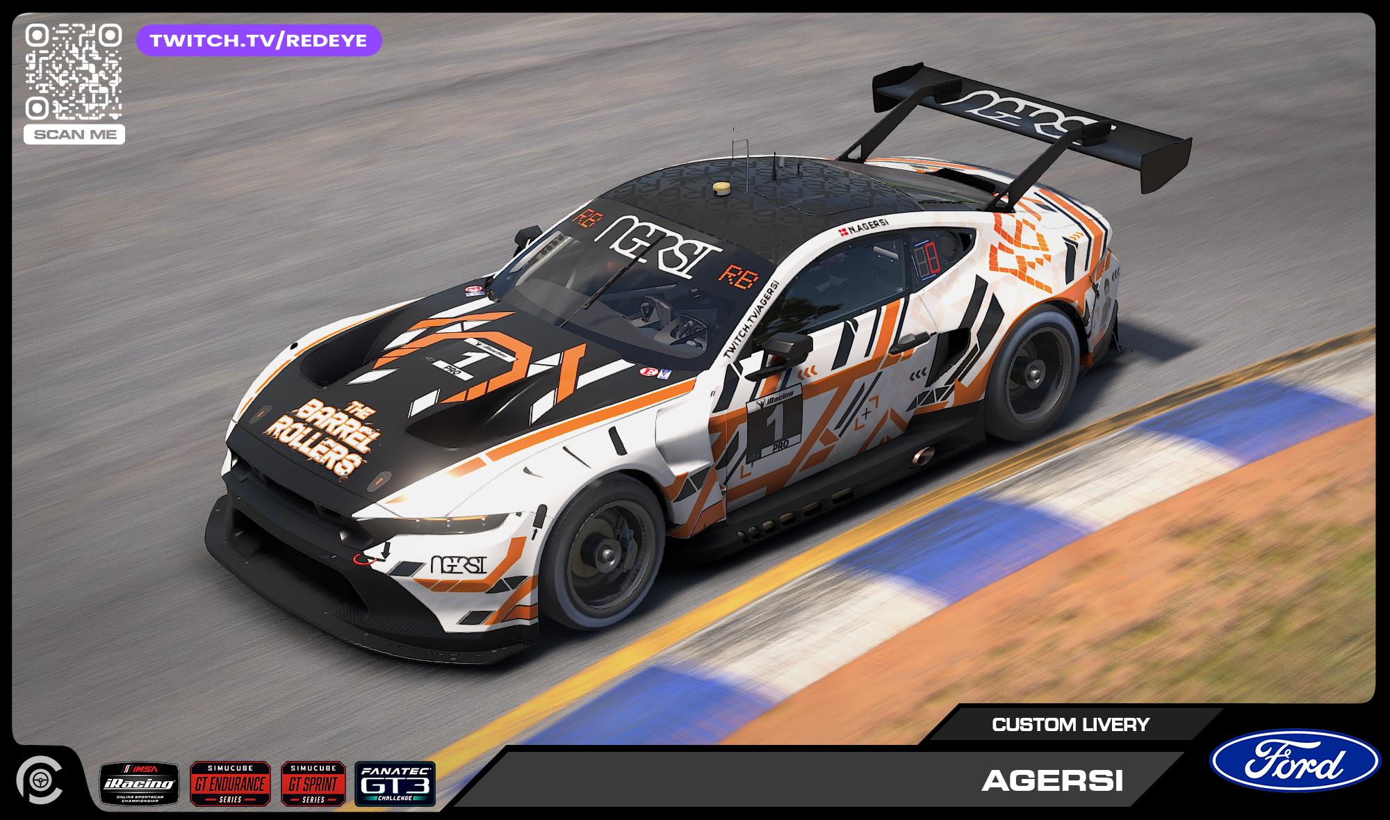 Preview of 2025 Agersi Ford Mustang GT3 by Paul R Chaloner
