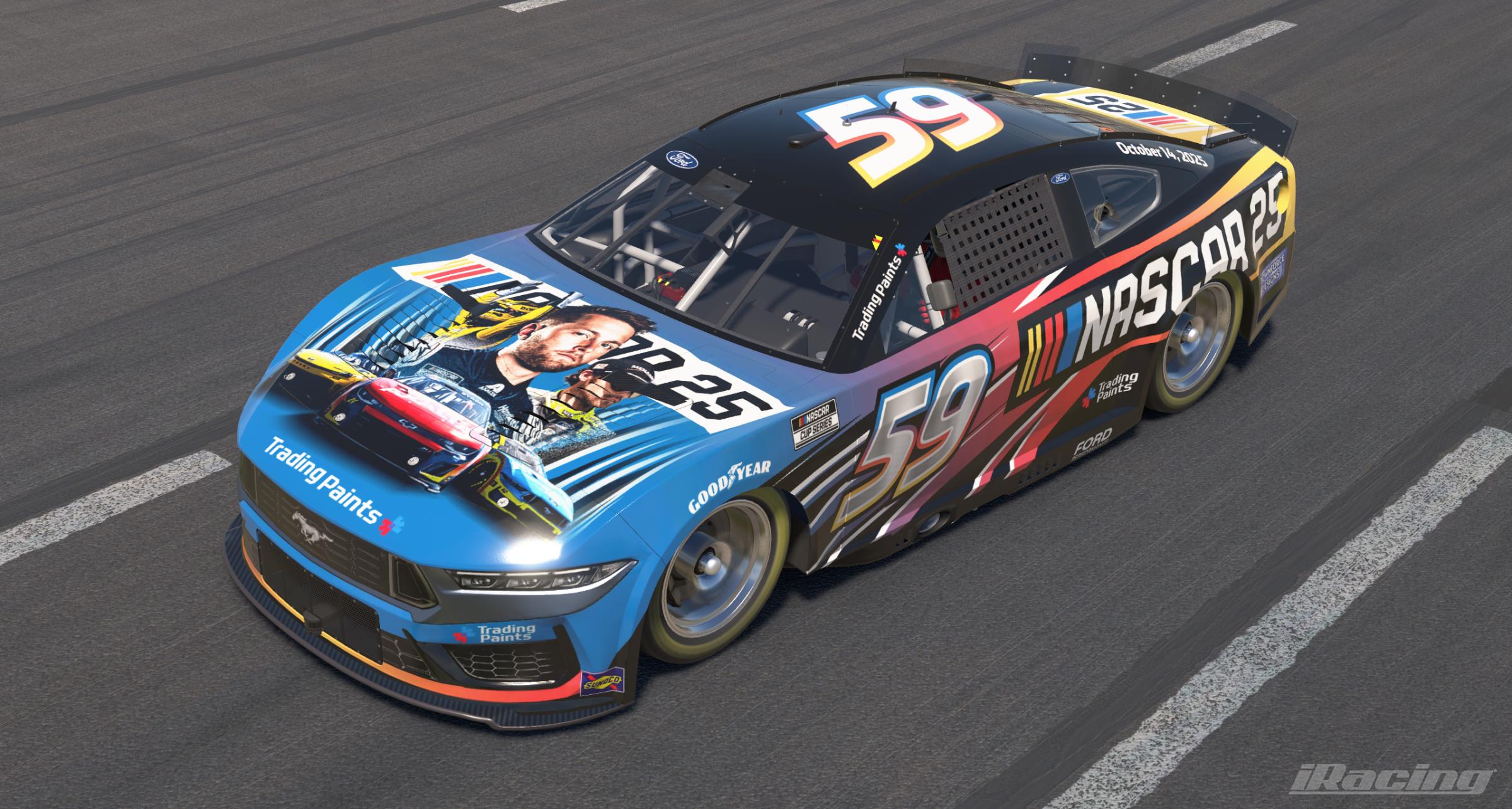 Preview of NASCAR 25 Ford Mustang Sim-stamped by James Budd