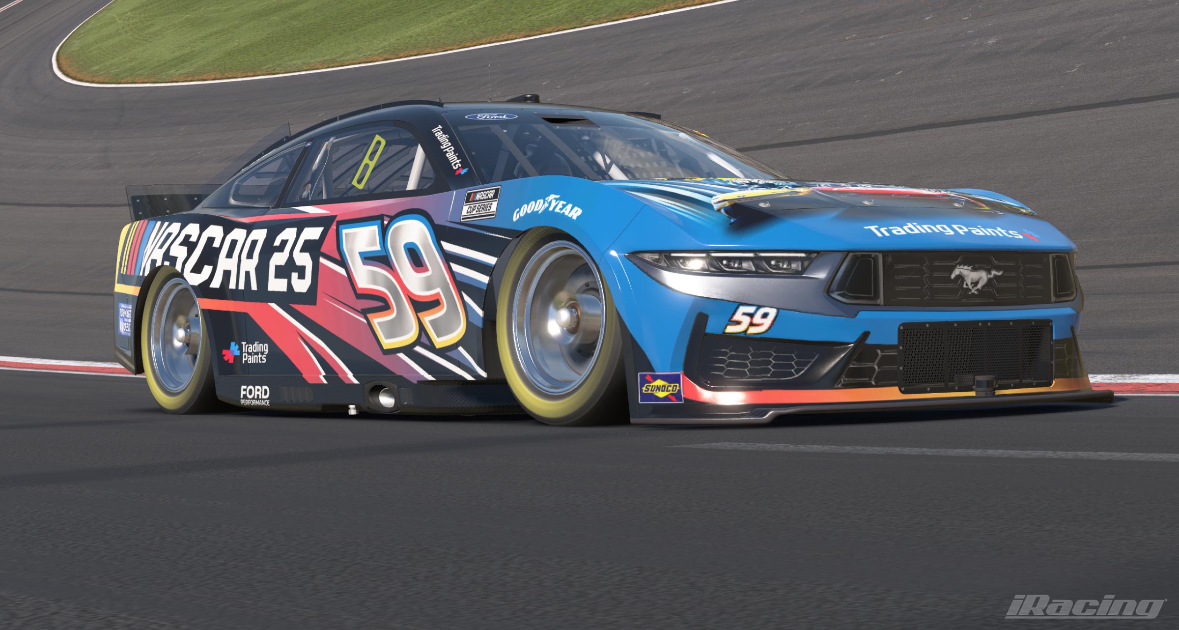 Preview of NASCAR 25 Ford Mustang Sim-stamped by James Budd