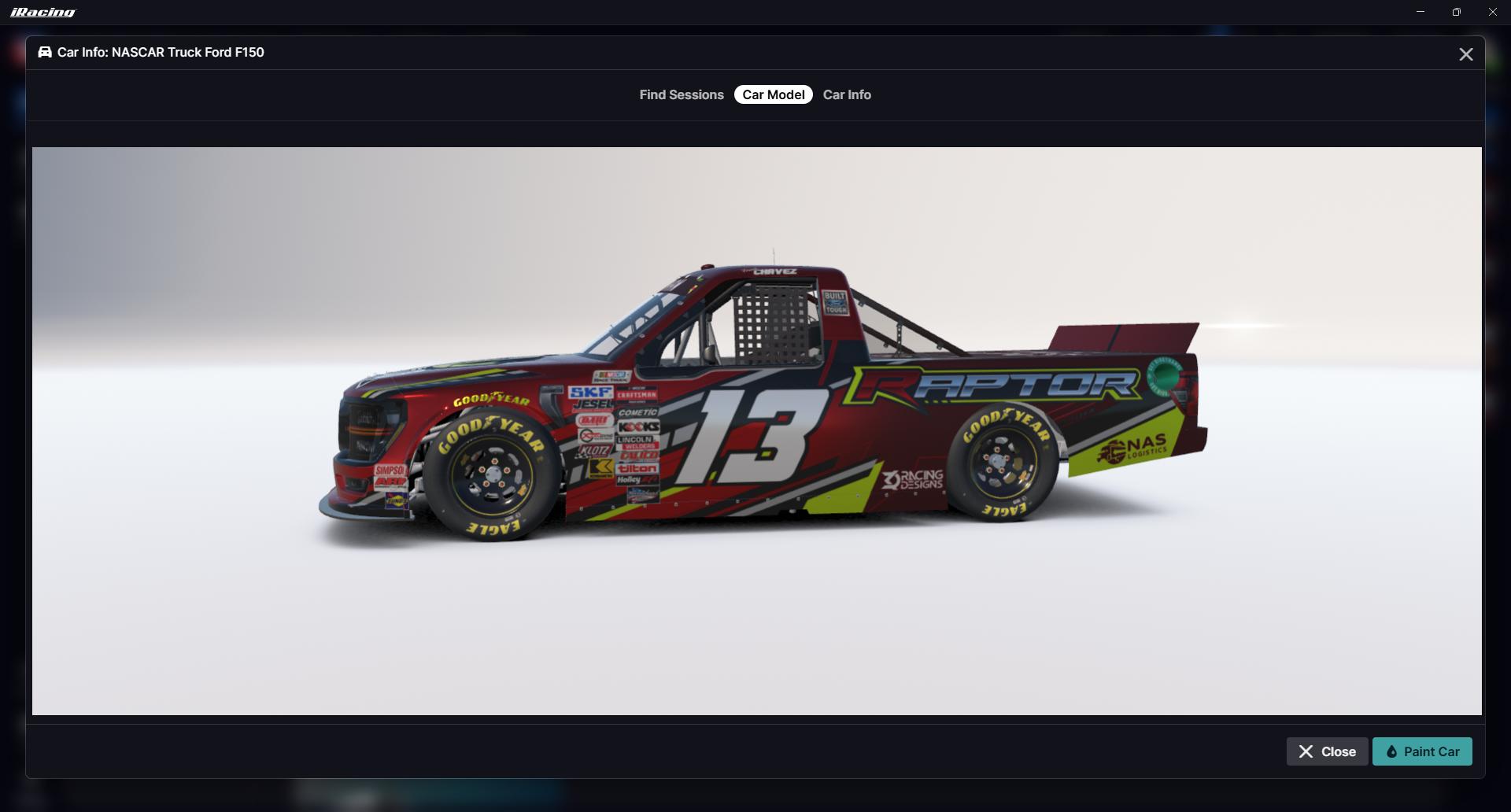 Preview of Frank Chavez #13 Raptor Ford F150 - Secondary Variant by Johnathan Smith3