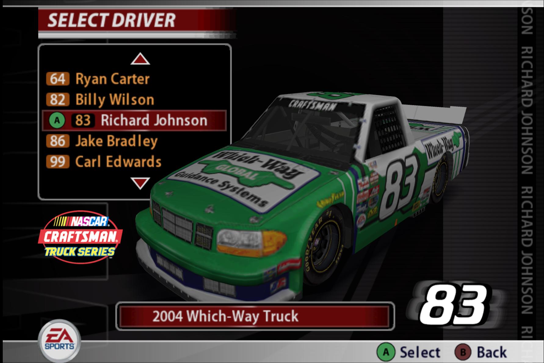 Preview of Nascar 05 83 Which Way Truck Sim Stamp by Kyle Carpenter