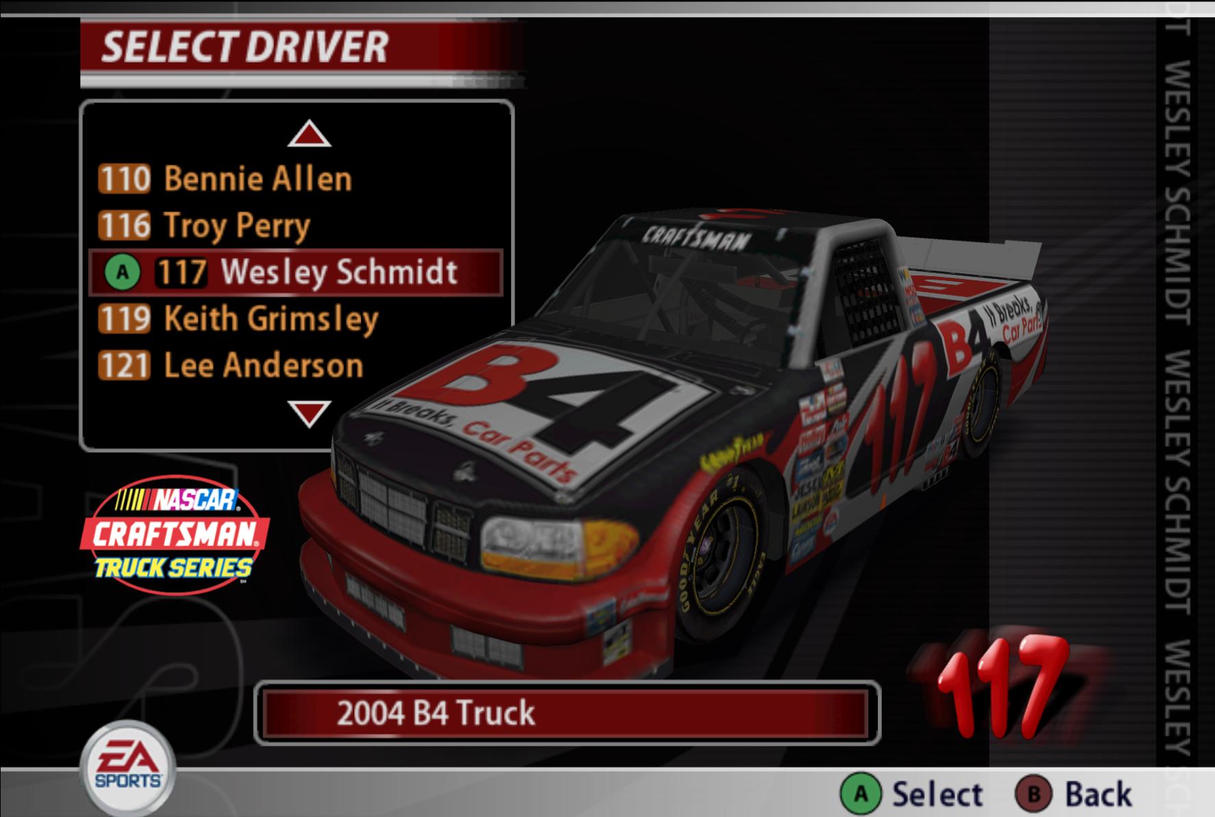 Preview of Nascar 05 117 B4 Truck Sim Stamp by Kyle Carpenter