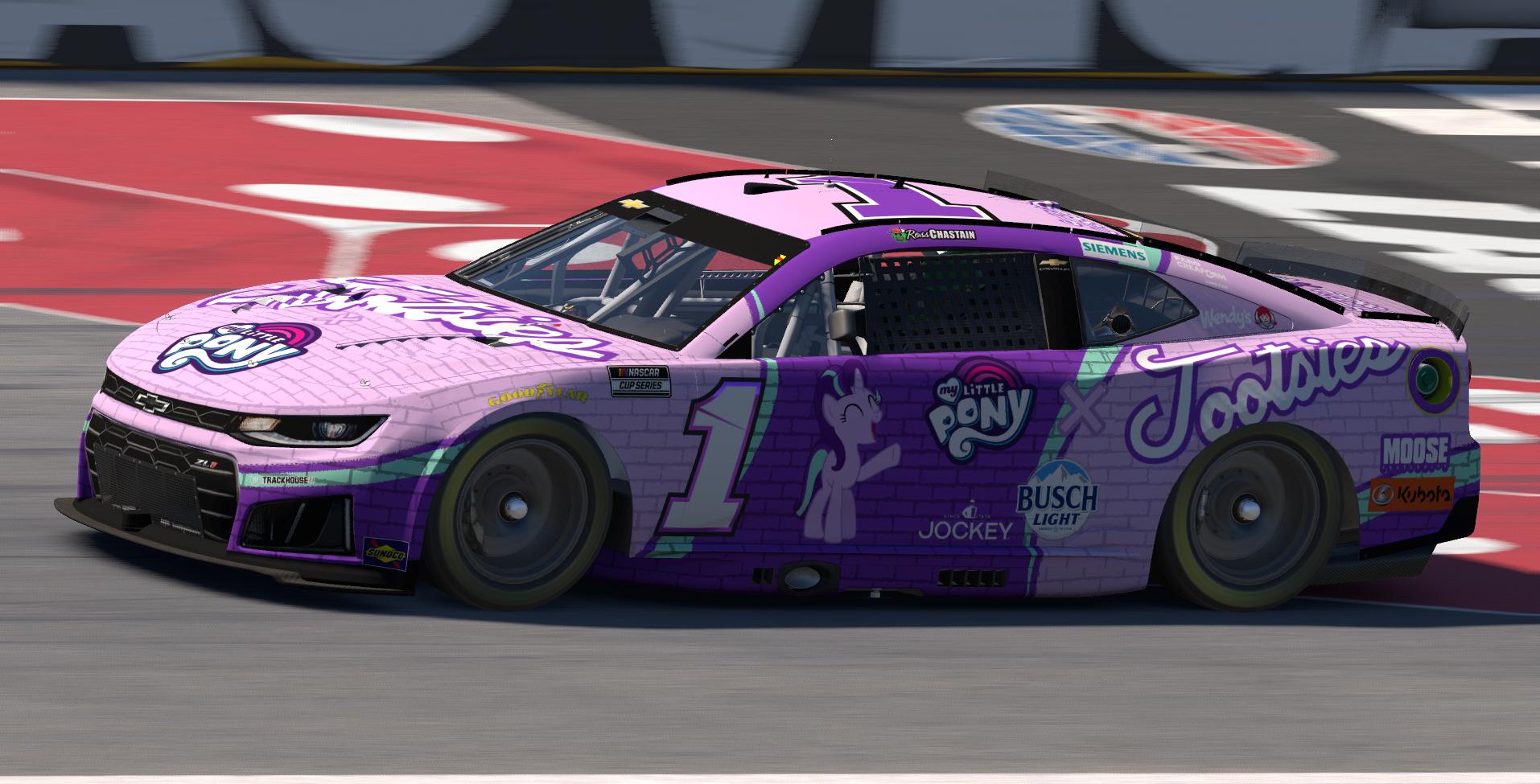 Preview of My Little Pony X Tootsies Starlight Glimmer Ross Chastain Concept Scheme by Zain R.