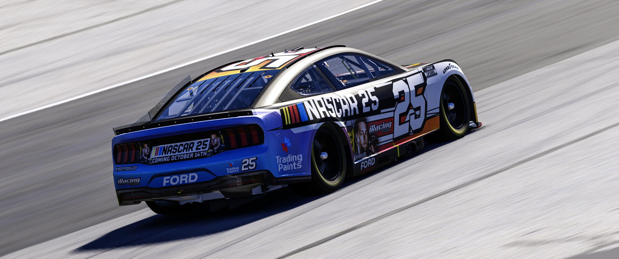 Preview of NASCAR 25 Ford Mustang Next Gen Sim Stamp by Noah Blackwell