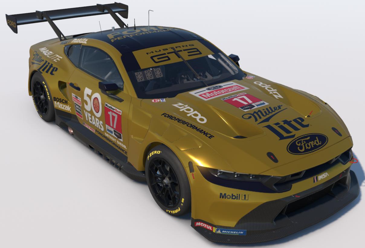 Preview of Miller Lite 50 Years Ford Mustang GT3 by Ronald Lawson2