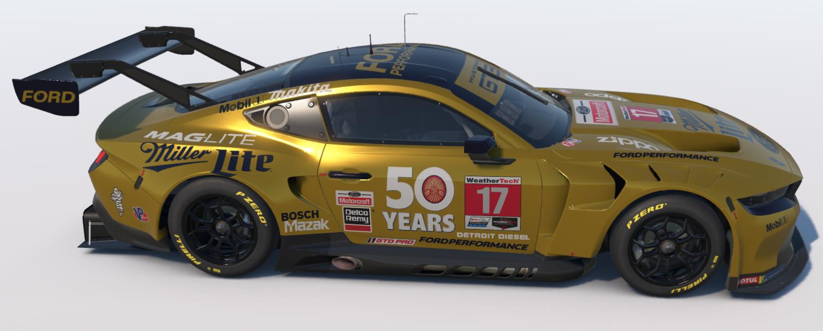 Preview of Miller Lite 50 Years Ford Mustang GT3 by Ronald Lawson2