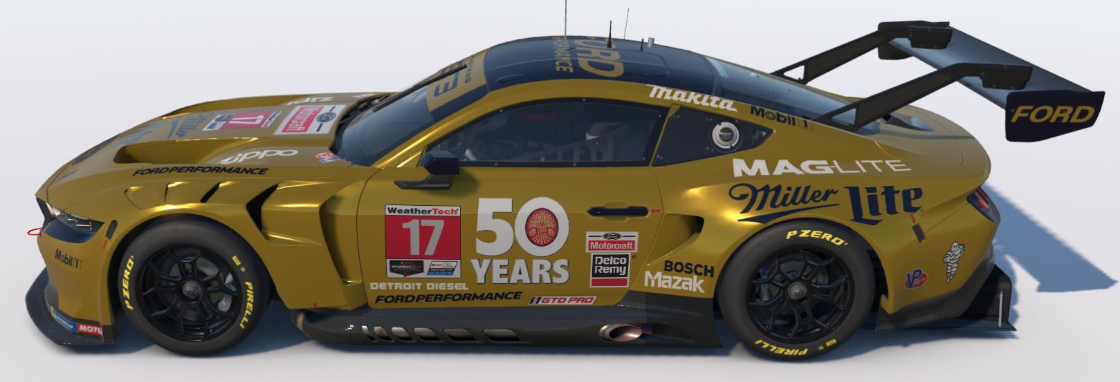 Preview of Miller Lite 50 Years Ford Mustang GT3 by Ronald Lawson2