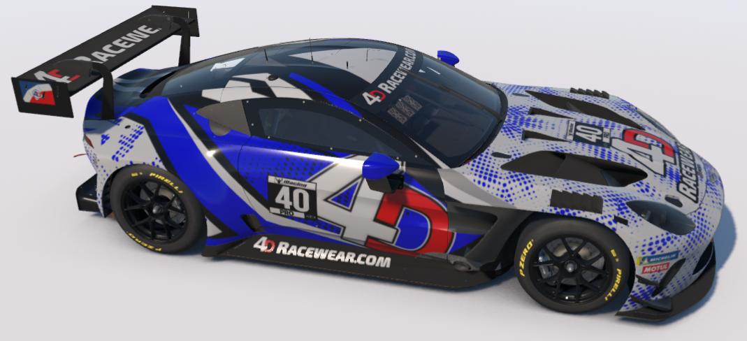 Preview of 4D Astin Martin GT3 Royal Blue Dots by Jim H.