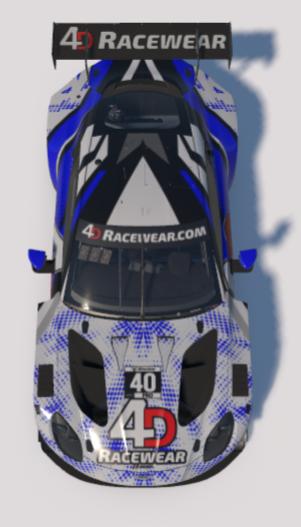 Preview of 4D Astin Martin GT3 Royal Blue Dots by Jim H.