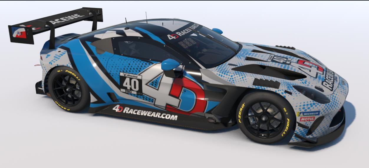 Preview of 4D Astin Martin GT3 Lt Blue Dots by Jim H.