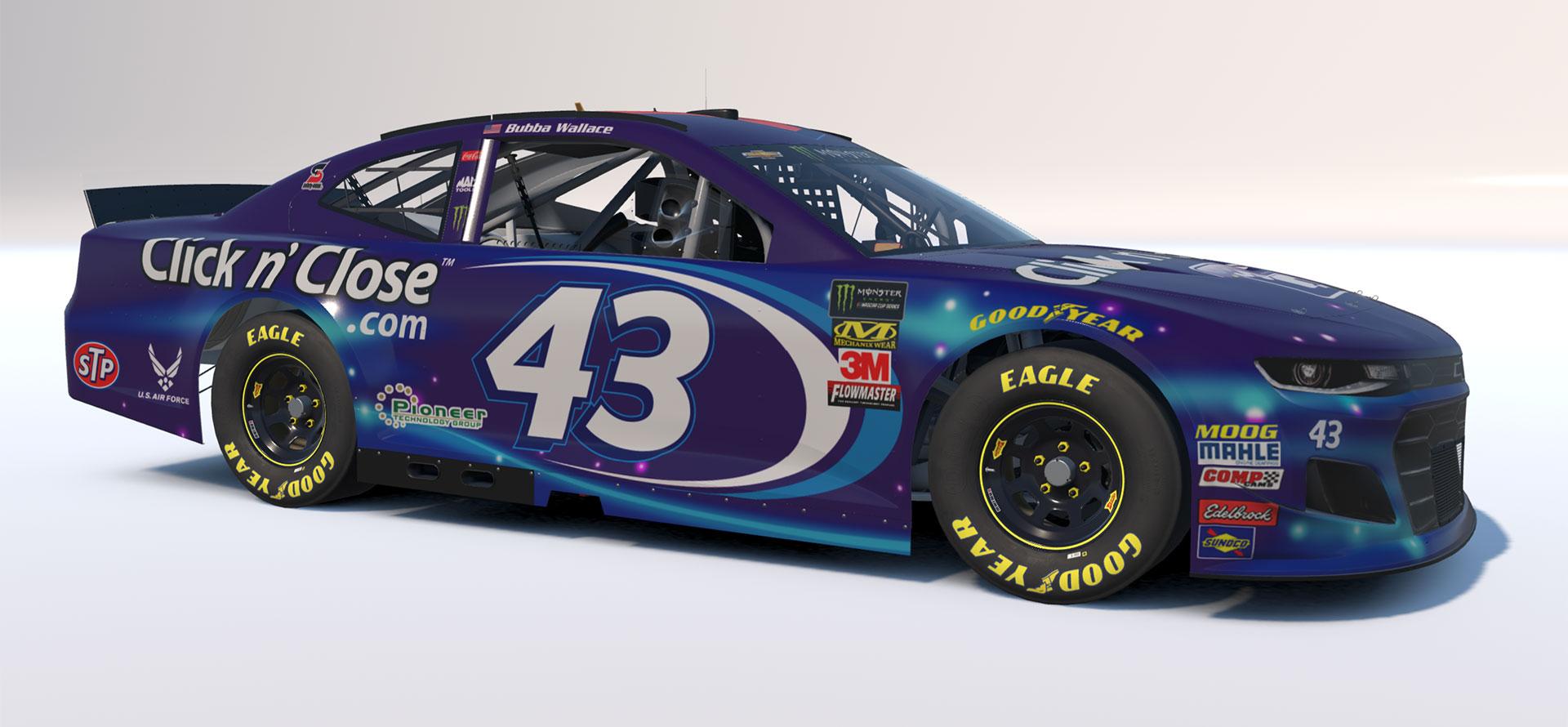 Preview of 2018 43 Bubba Wallace Click N Close Chevy by Michael DiPasquale