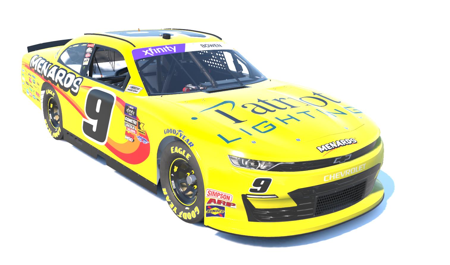 Preview of 2024 Patriot Lighting/Menards #9 by Jacob M Bowen