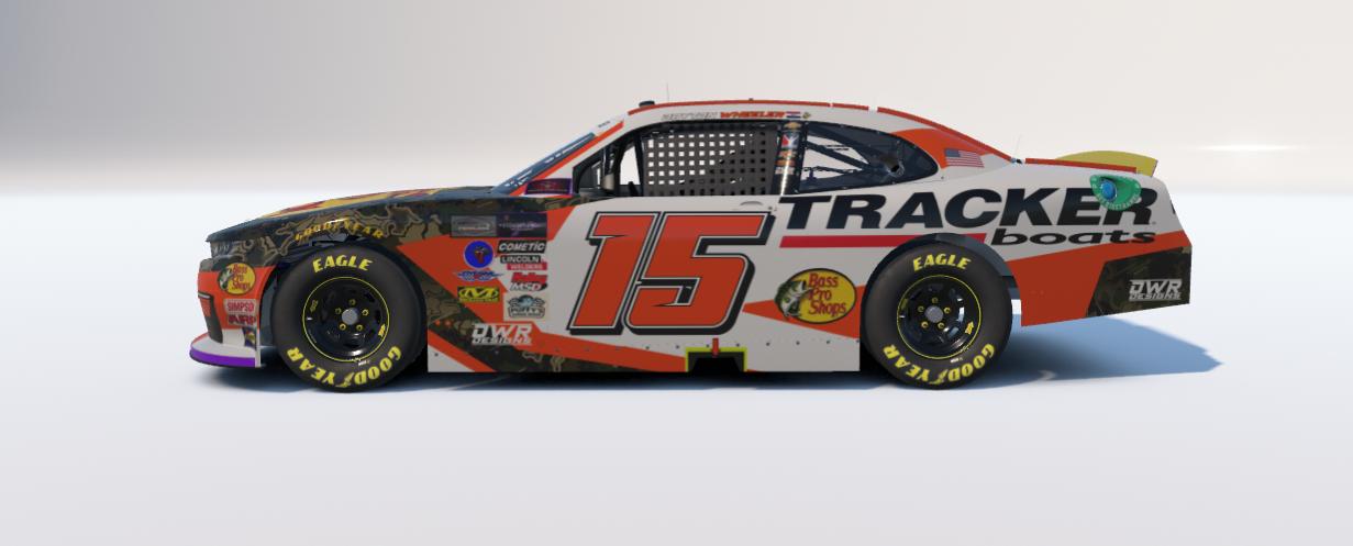 Preview of #15 BASS PRO XFINITY LEAGUE CAR WWRL by Dayton Wheeler