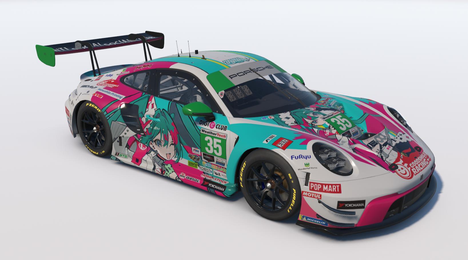Preview of Goodsmile Racing Porsche 992 GT3 R IMSA DECALS by Will S.