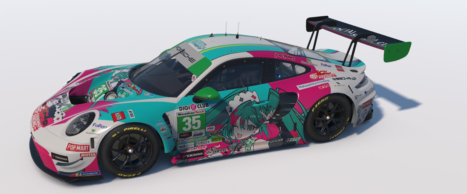 Preview of Goodsmile Racing Porsche 992 GT3 R IMSA DECALS by Will S.