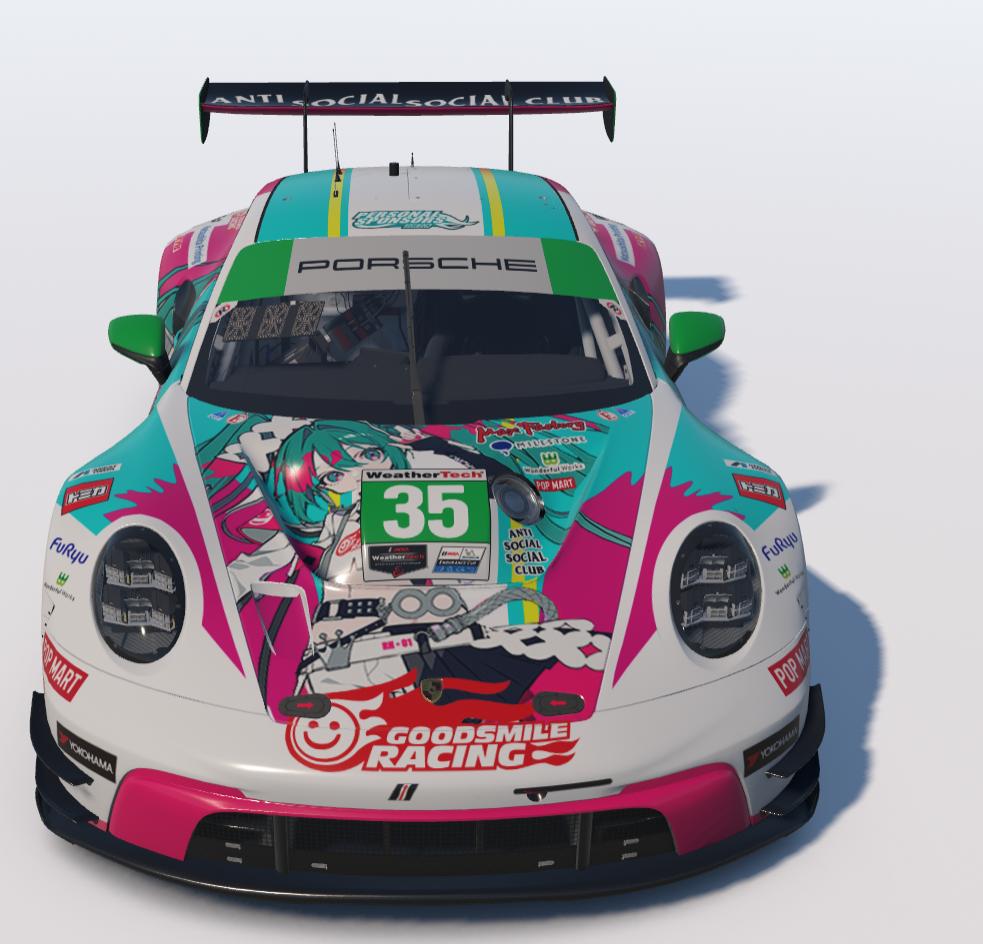 Preview of Goodsmile Racing Porsche 992 GT3 R IMSA DECALS by Will S.