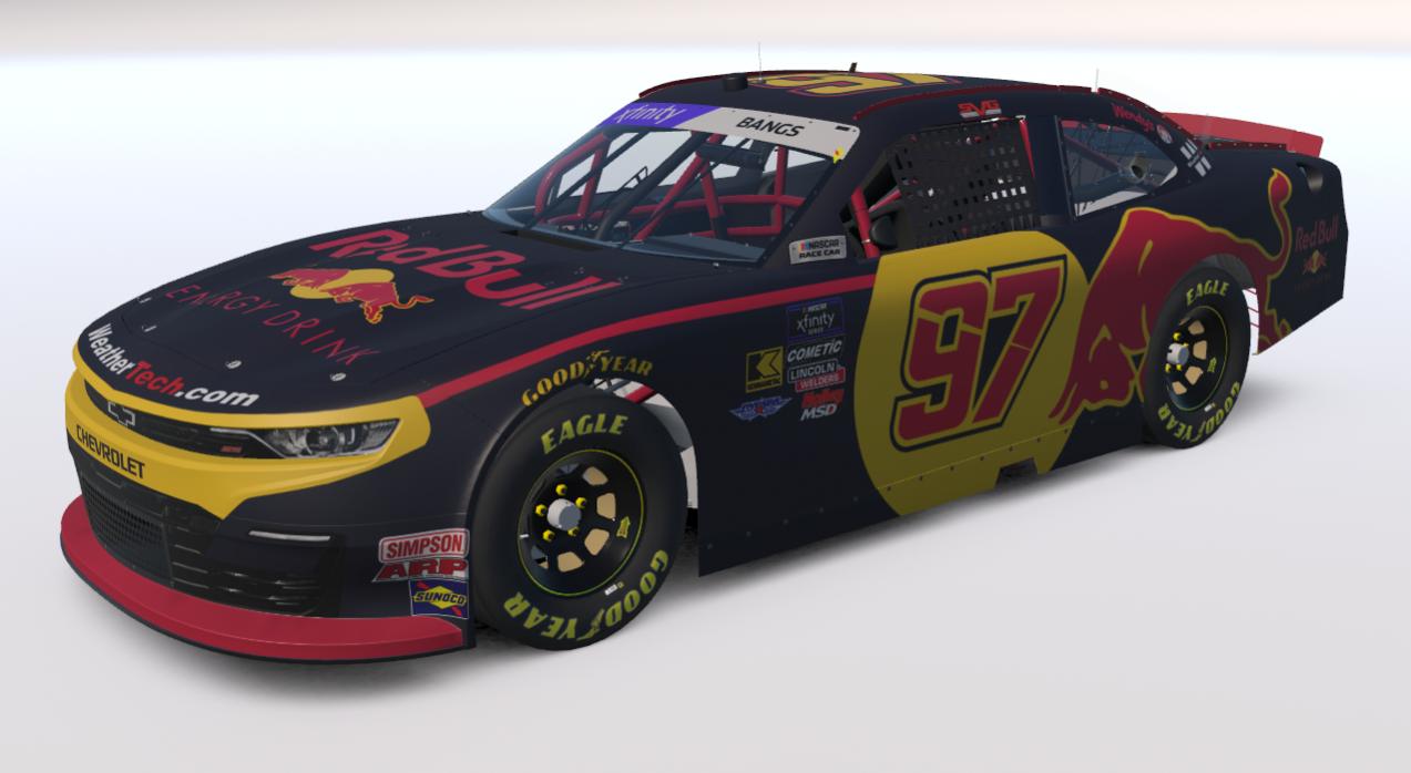 Preview of Shane Van Gisbergen Fictional Red Bull XFinity Chevrolet Camaro (No Number) by Will Bangs