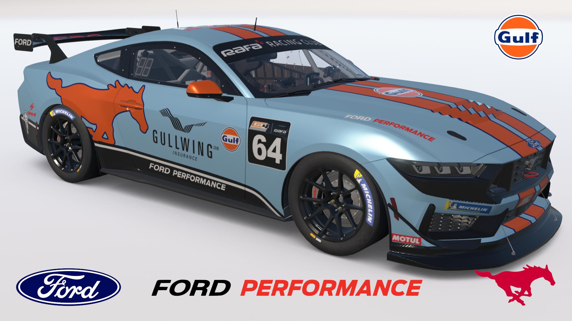 Preview of Ford Mustang GT4 Gulf by Brian Mccaig