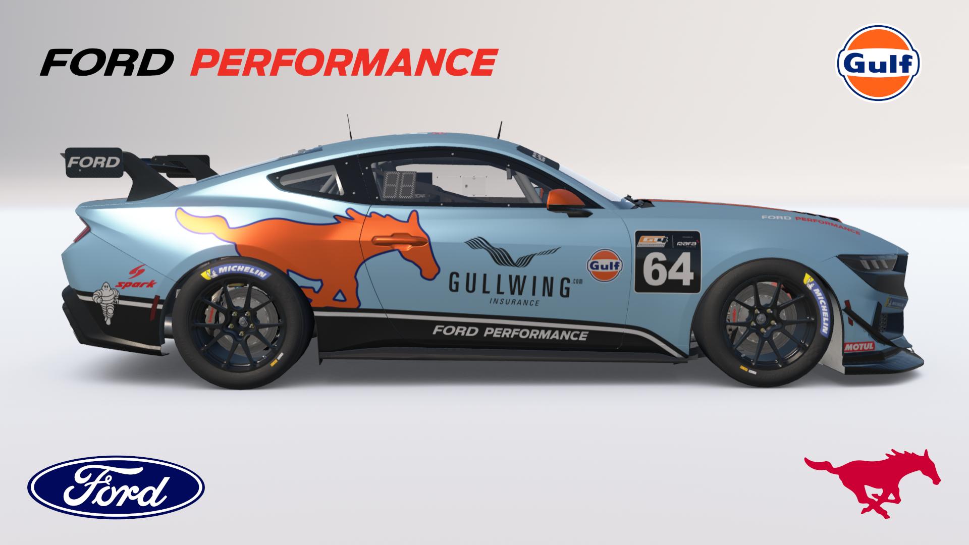 Preview of Ford Mustang GT4 Gulf by Brian Mccaig