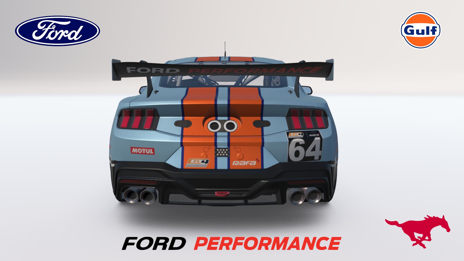 Preview of Ford Mustang GT4 Gulf by Brian Mccaig