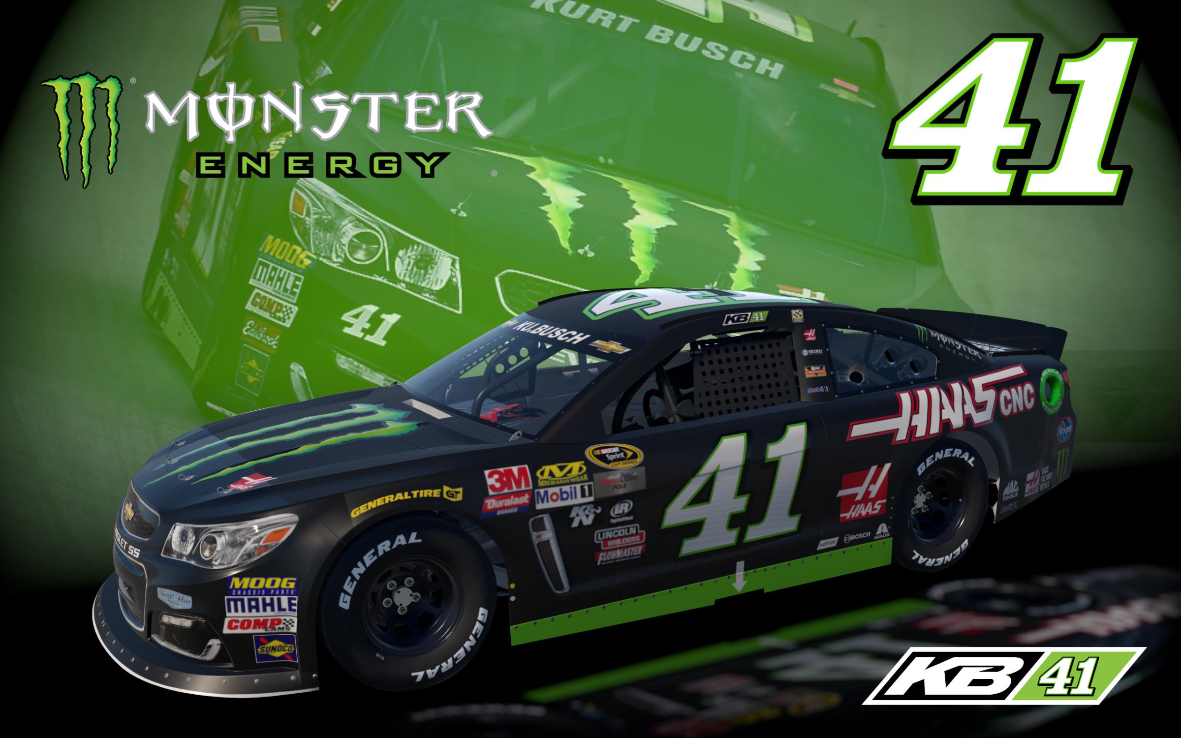 Preview of Kurt Busch 2016 Monster Energy / Haas ARCA Chevy SS by Nathaniel O.