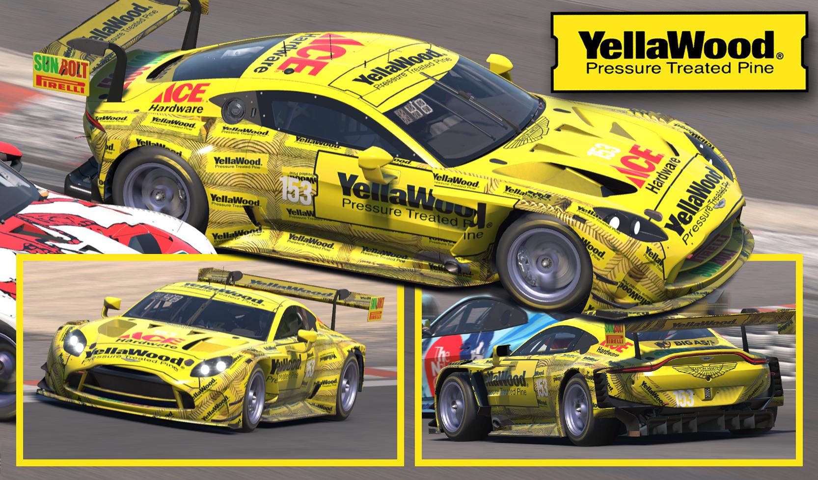Preview of Aston Martin GT3 Yellow Wood by Clyde Coman