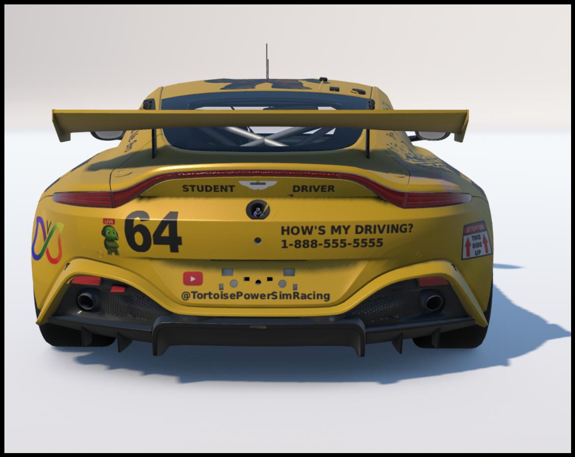 Preview of Student Driver - Custom Livery for Trevor Evans - Aston Martin GT4 by Jeremy Kerr