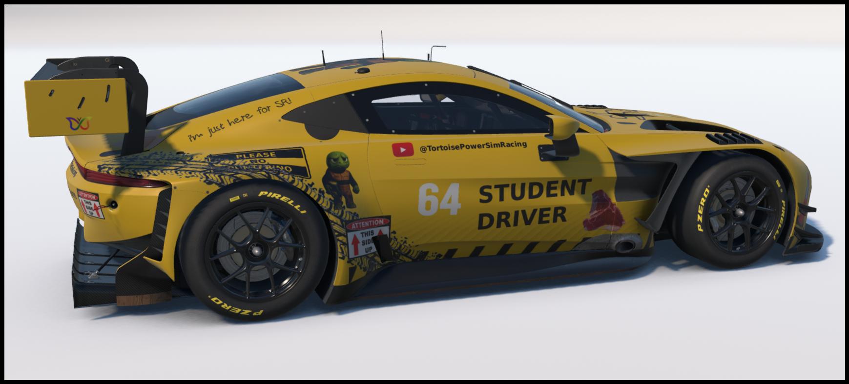 Preview of Student Driver - Custom Livery for Trevor Evans - Aston Martin GT3 by Jeremy Kerr