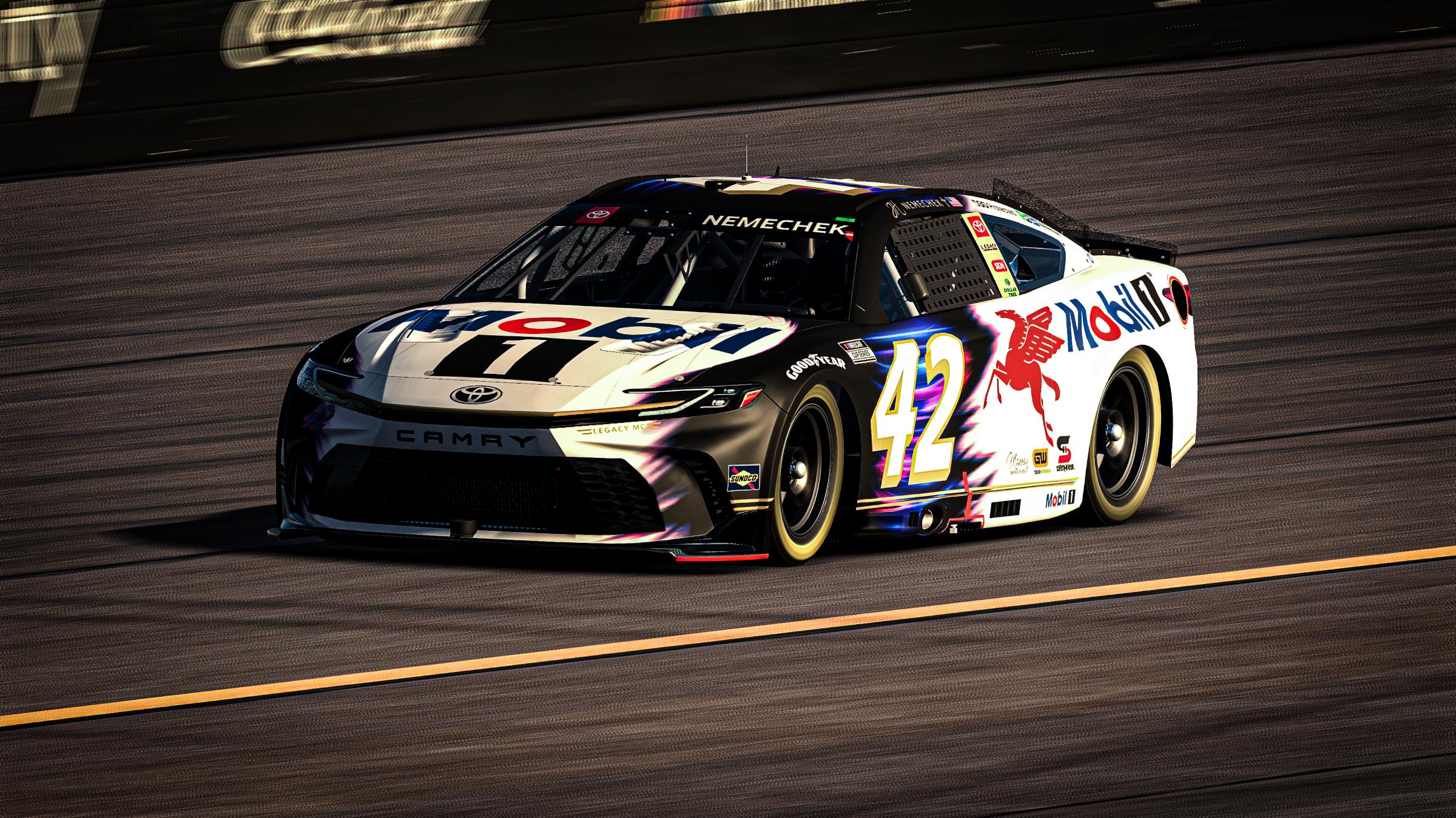 Preview of John Hunter Nemechek 2025 Mobil 1 Camry-No Number by Matt Ridgway