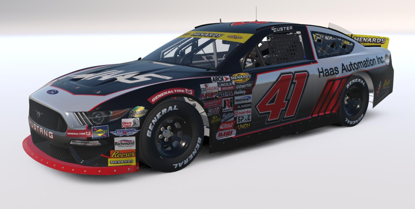 Preview of Cole Custer Fictional 2025 HAAS Automation ARCA Ford Mustang (No Number) by Will Bangs