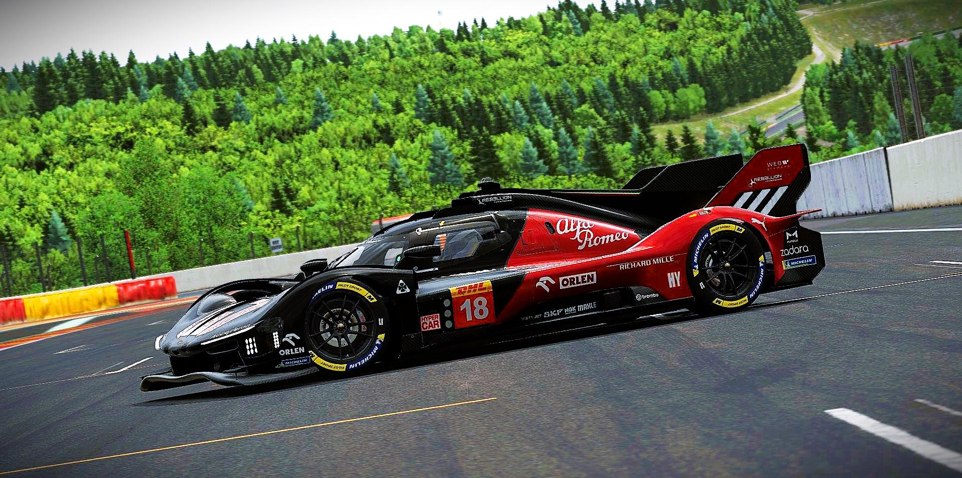 Preview of Alfa Romeo 499P - WEC Livery Concept - Black by Samuel J Ball