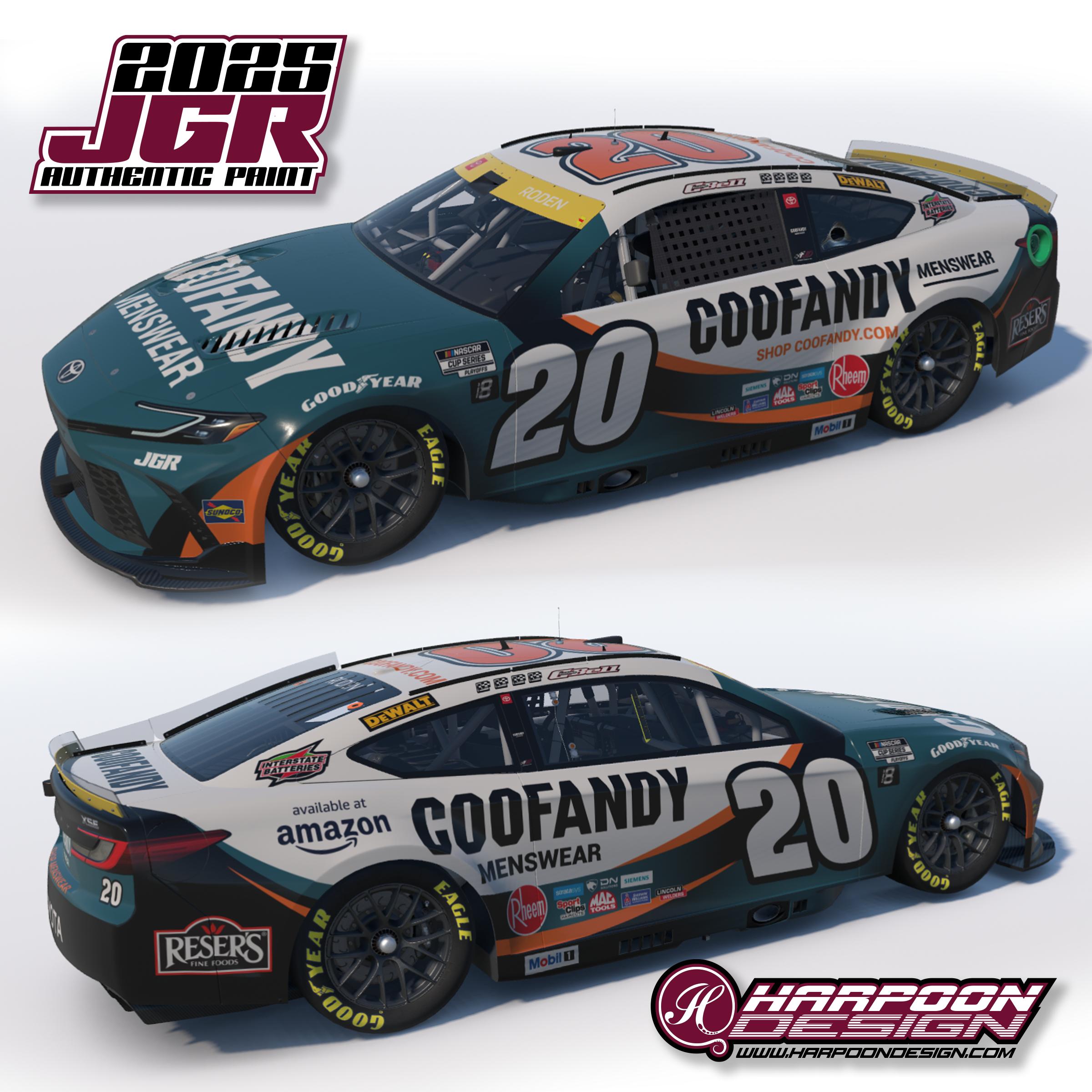 Preview of 2025 Christopher Bell Coofandy Playoff Camry No Num by Brantley Roden