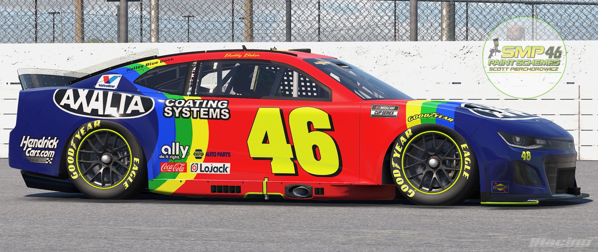 Preview of Buddy Baker Axalta Reverse Throwback Fictional by Scott Pierchorowicz