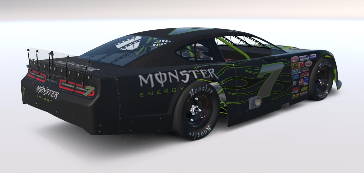 Preview of Monster Energy Dodge Challenger Super Late Model (Custom Number) by Will Bangs