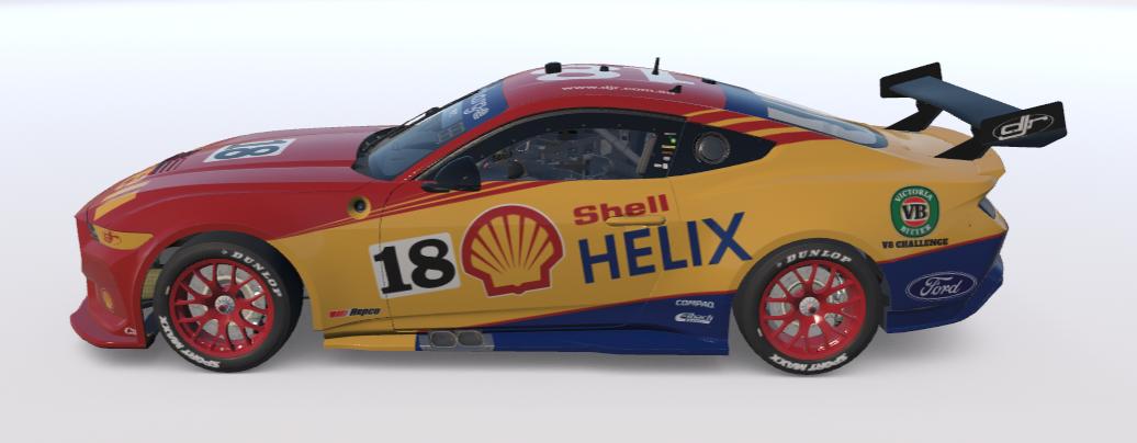 Preview of (Retro) Shell Helix Racing (Dick Johnson Racing) 2002 Livery - Car #18 - Driven by:- Paul "The Rat" Radisich by Brad Heys