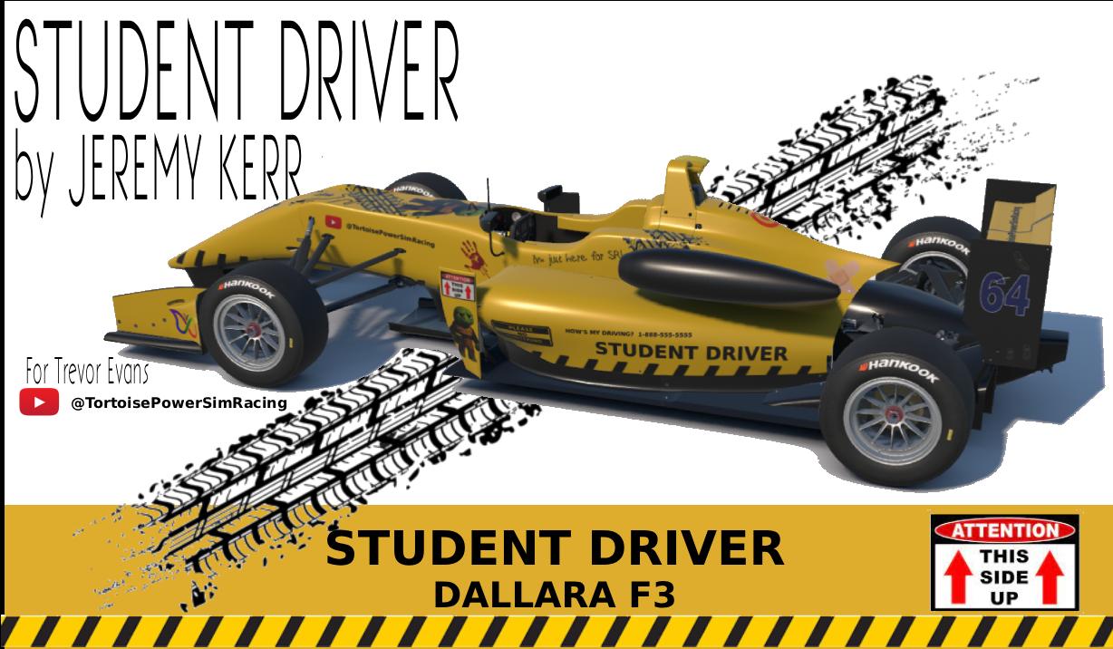 Preview of Student Driver - Custom Livery For Trevor Evans - Dallara F3 by Jeremy Kerr