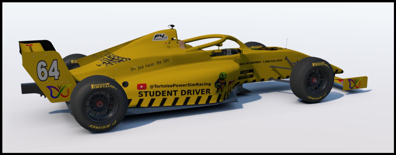 Preview of Student Driver - Custom Livery for Trevor Evans - FIA F4 by Jeremy Kerr